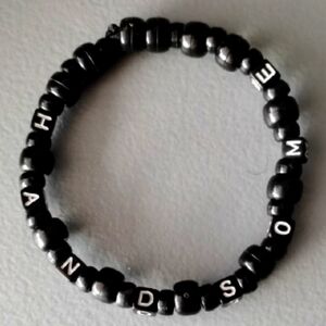 Black Beaded Bracelet